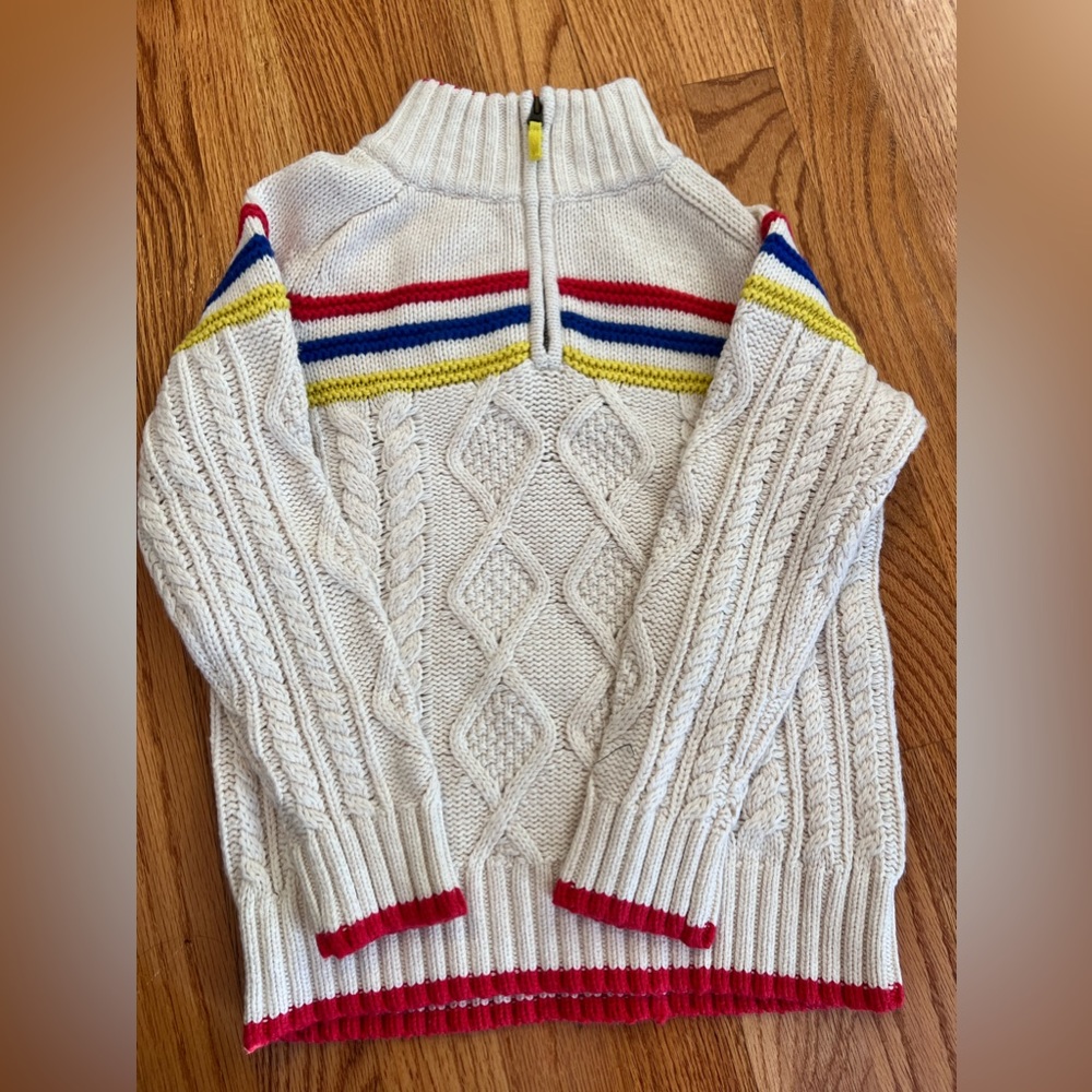 Mini boden quarter zip sweater NWT size 5-6